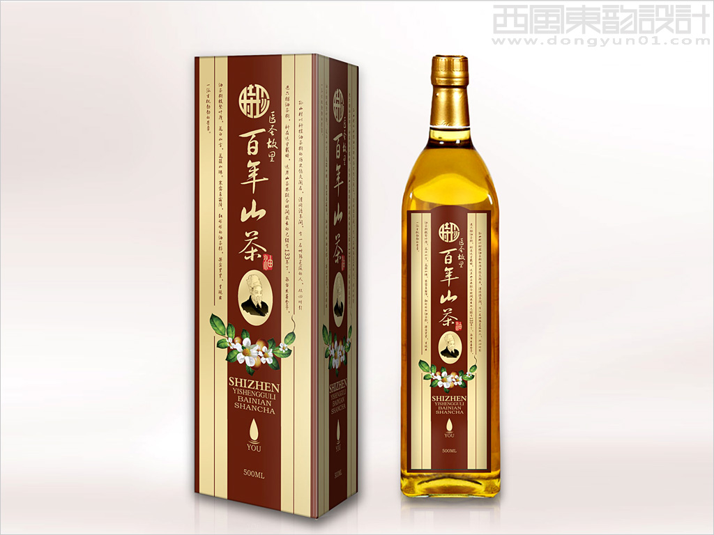 時珍百年山茶油包裝設(shè)計(jì)