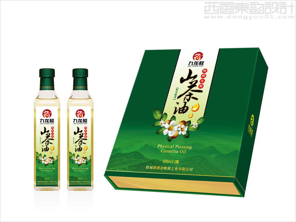 澳加糧油工業(yè)有限公司山茶油禮盒設計、山茶油瓶簽設計