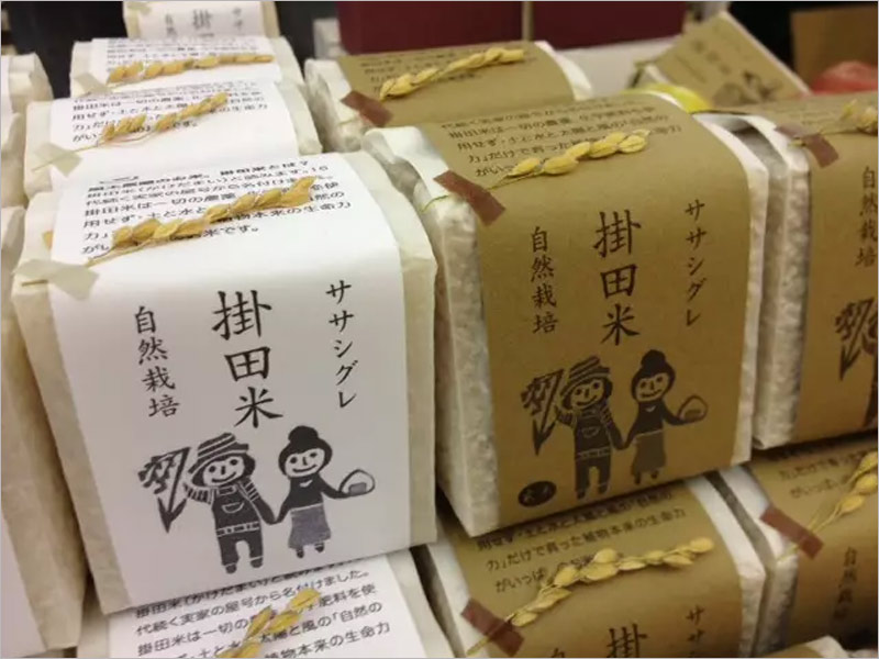 日本大米包裝設(shè)計——簡潔自然的設(shè)計風(fēng)格！