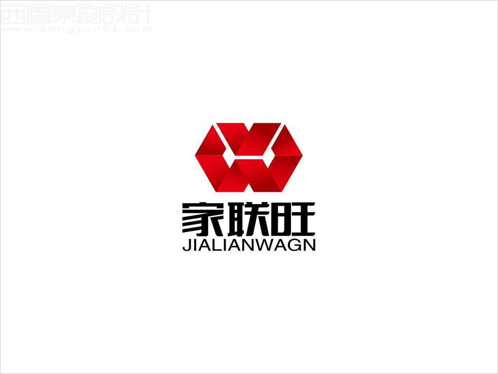 北京家聯(lián)旺超市有限公司標志設計上下組合