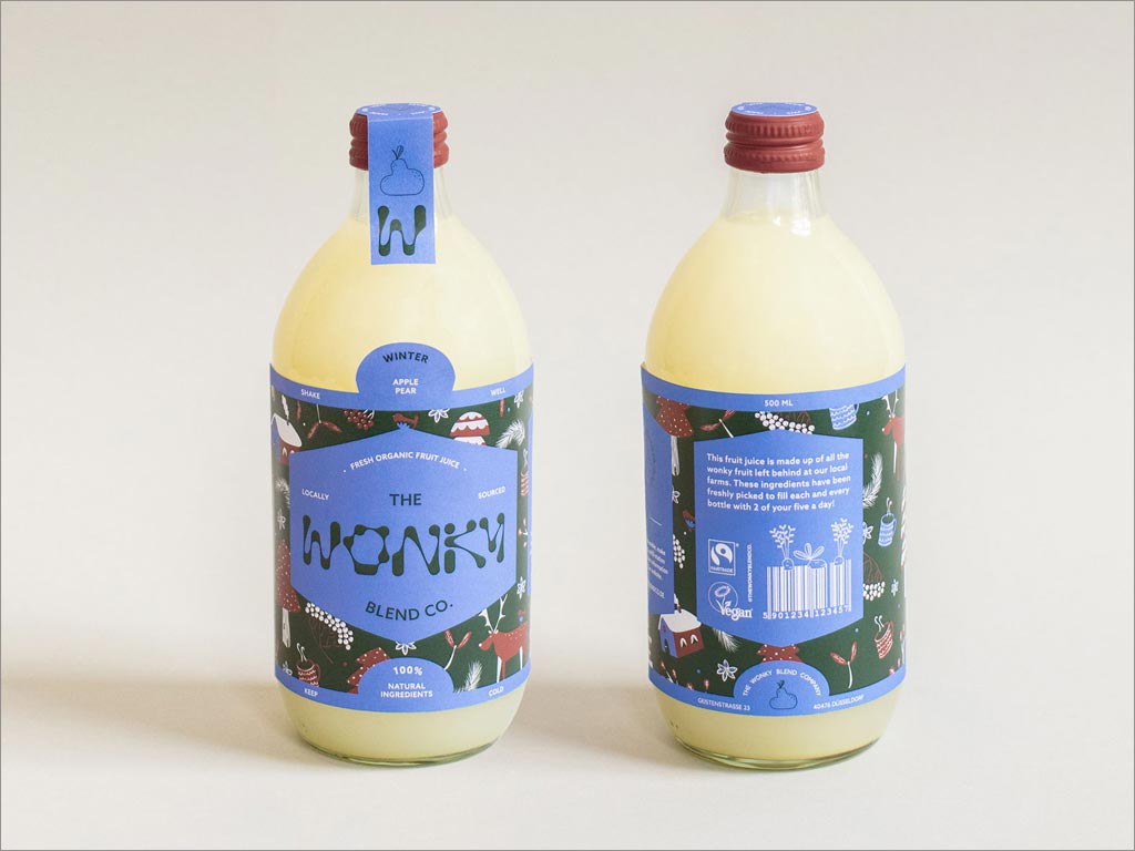 德國The Wonky Blend Co.冬季果汁飲料包裝設(shè)計(jì)
