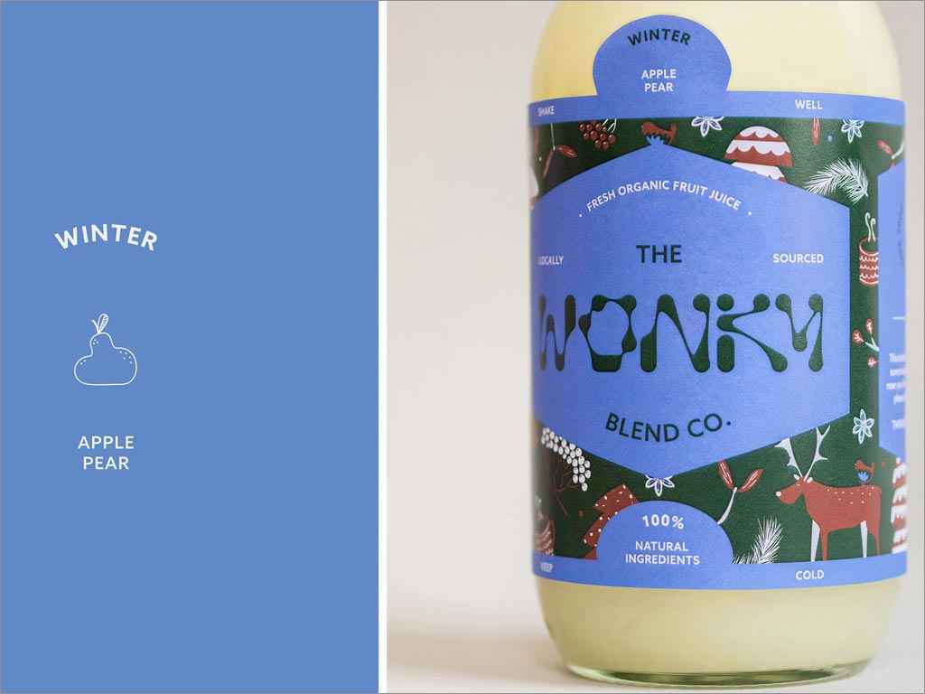 德國The Wonky Blend Co.冬季果汁飲料包裝設(shè)計(jì)