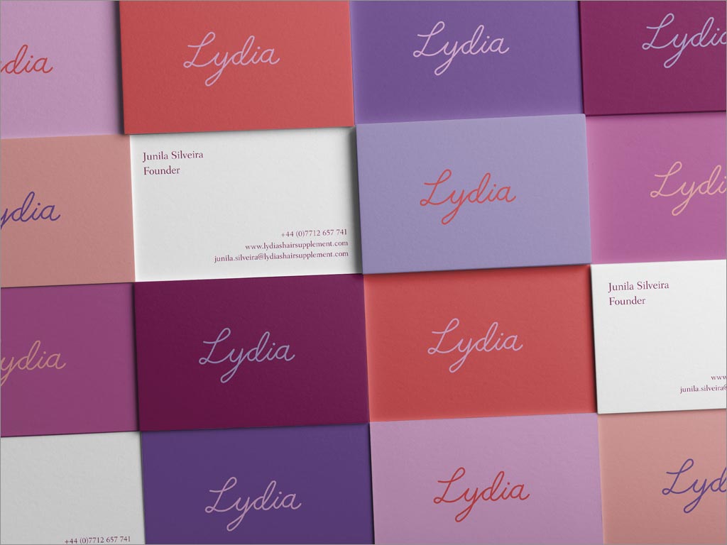Lydia’s Love Locks護發(fā)素品牌名片設計