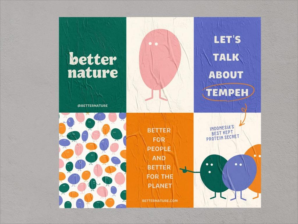 印度尼西亞Better Nature蛋白質(zhì)食品海報設計