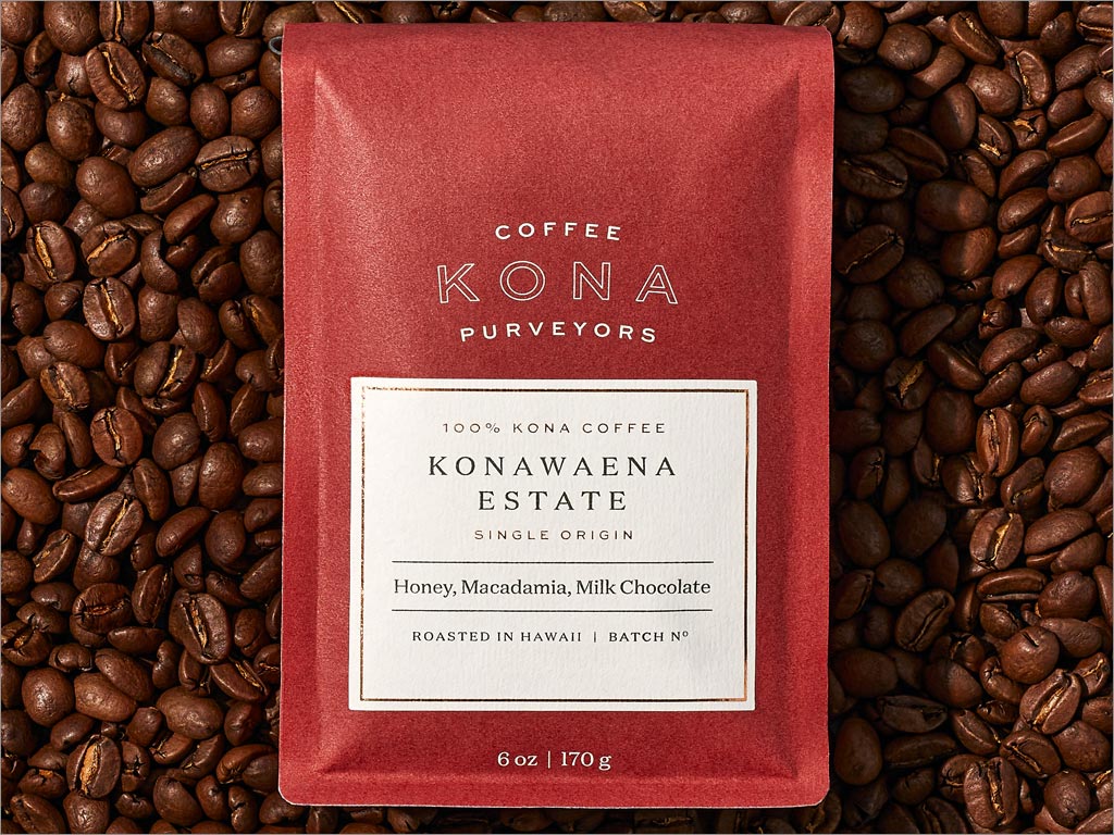 Kona咖啡包裝袋設(shè)計之紅色款