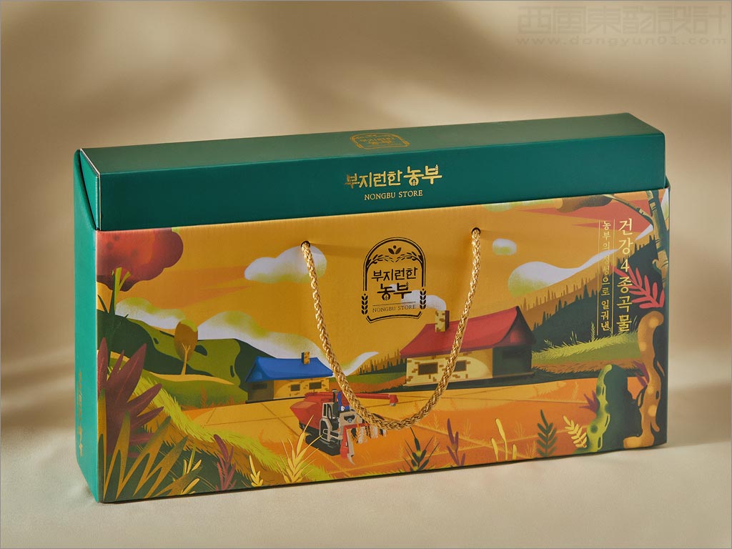 韓國大米雜糧農(nóng)產(chǎn)品包裝設計