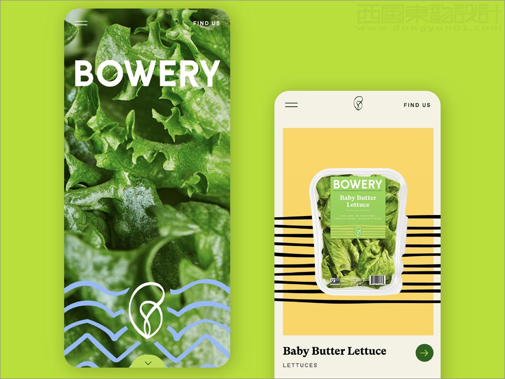 Bowery蔬菜農(nóng)產(chǎn)品移動端網(wǎng)站設計