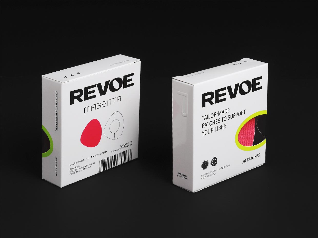 Revoe糖尿病貼片醫(yī)療器械包裝設計