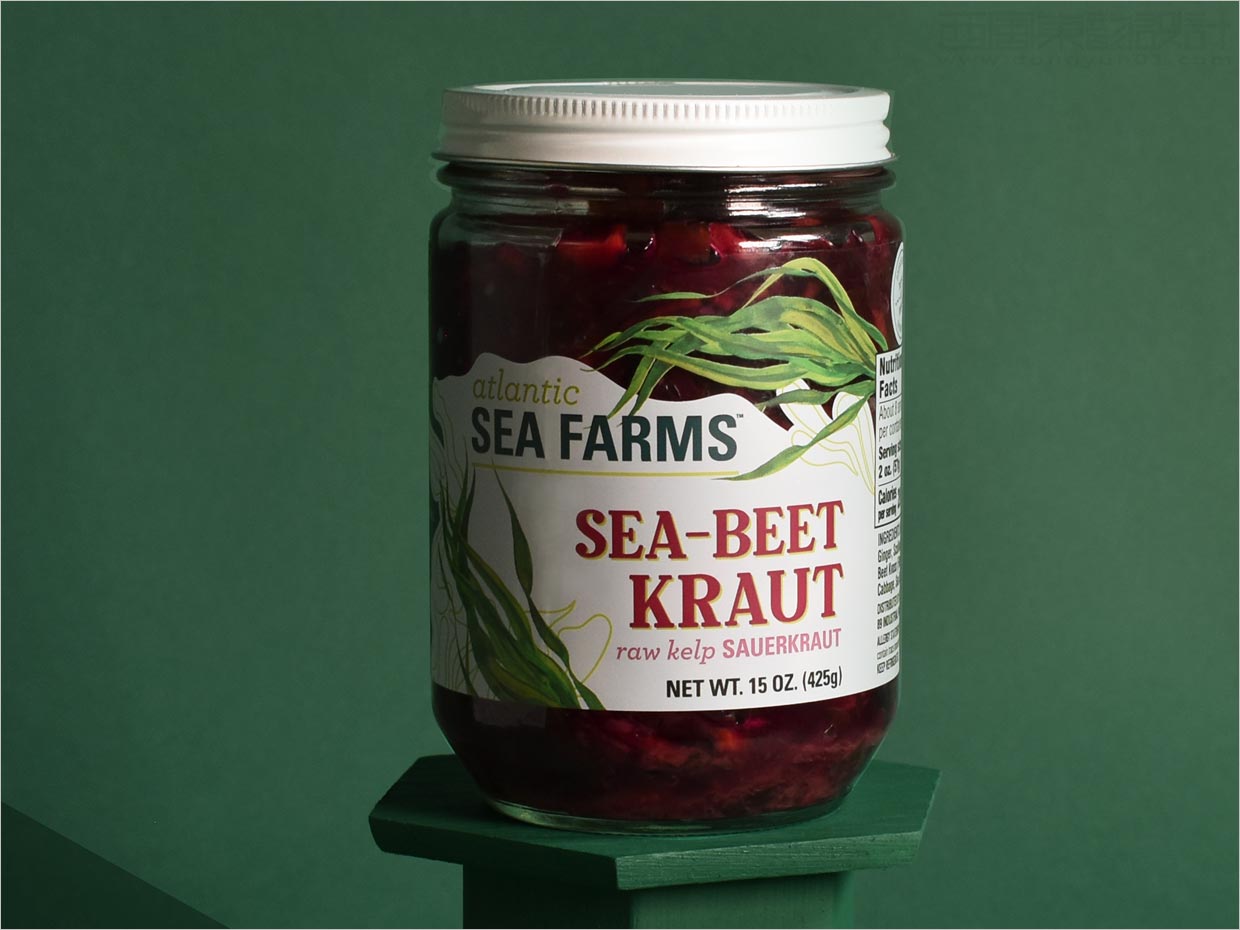 美國Atlantic Sea Farms即食海帶瓶簽包裝設(shè)計(jì)