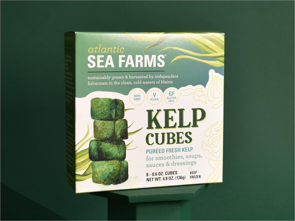 美國Atlantic Sea Farms即食海帶包裝盒設(shè)計(jì)