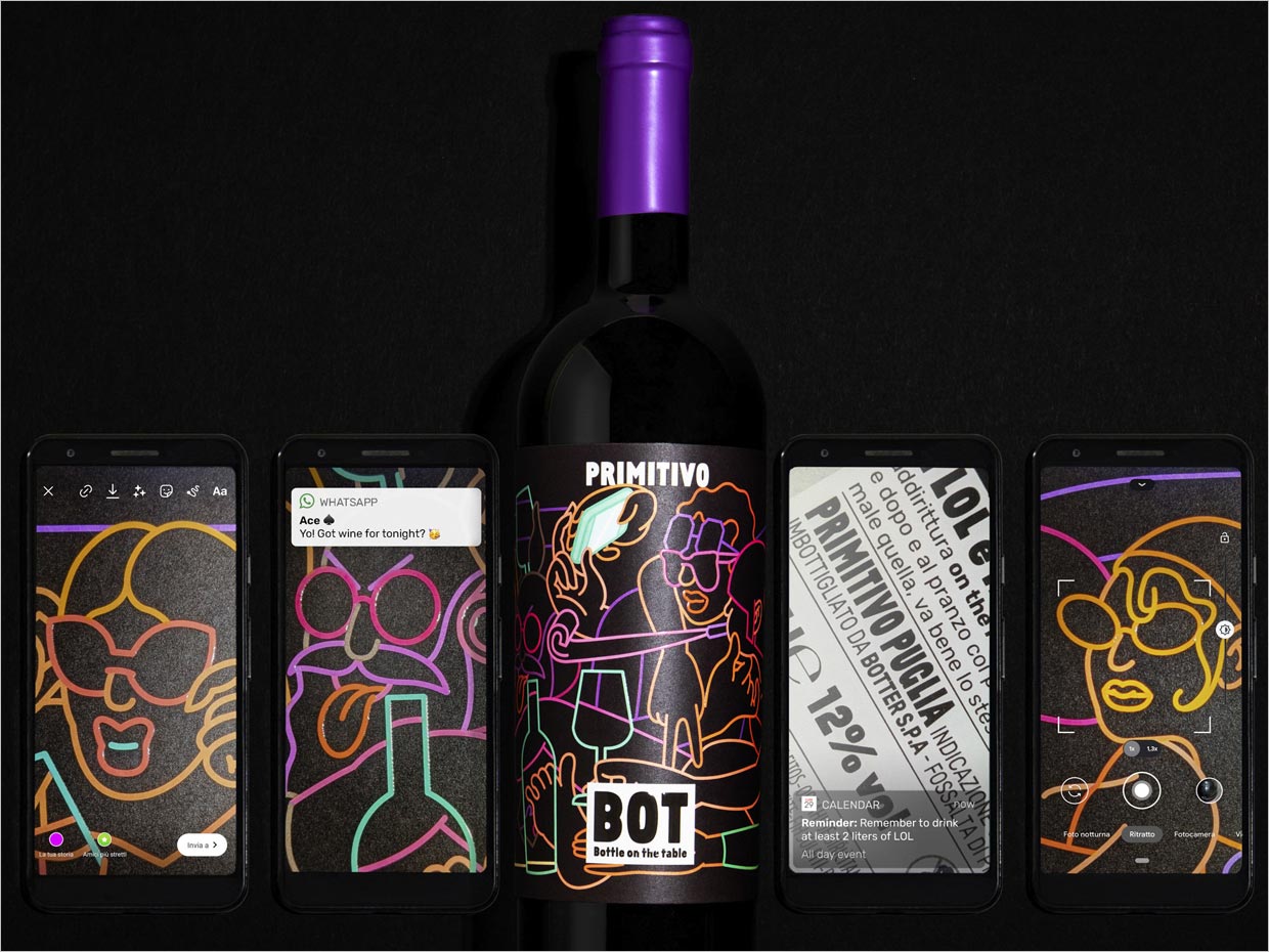 面向千禧一代社交媒體的意大利BOT葡萄酒包裝設(shè)計之標(biāo)簽設(shè)計
