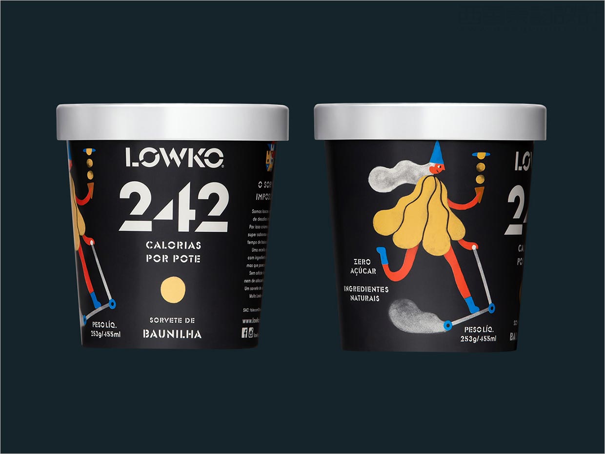 Lowko 冰淇淋冰淇淋包裝設(shè)計(jì)，適合各種個(gè)性和口味的角色