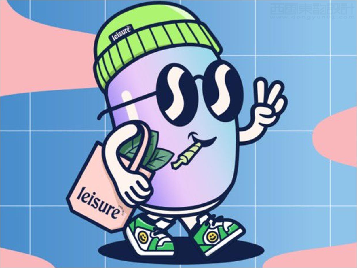 專為流媒體創(chuàng)意人士的Leisure功能飲料包裝設計之吉祥物設計